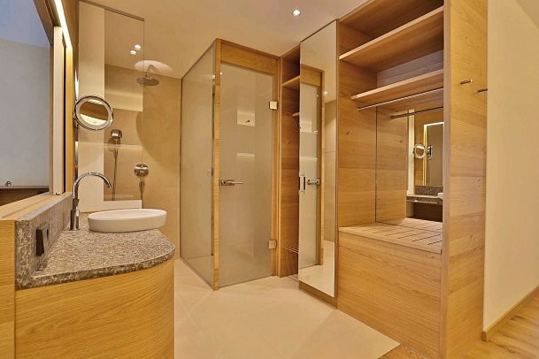 Mawell Resort - Beispiel Bad Doppelzimmer Hohenlohe (Zimmercodierung DB1)