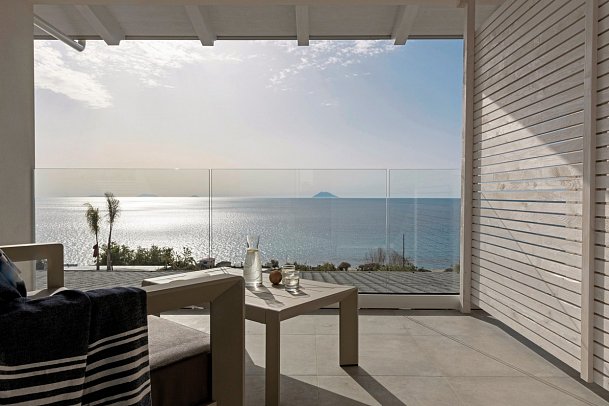 Midenza Seaside & Nature Retreat - Wohnbeispiel Suite Meerblick (Zimmercodierung W1M)