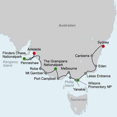 Faszination des Südens (Sydney-Adelaide)