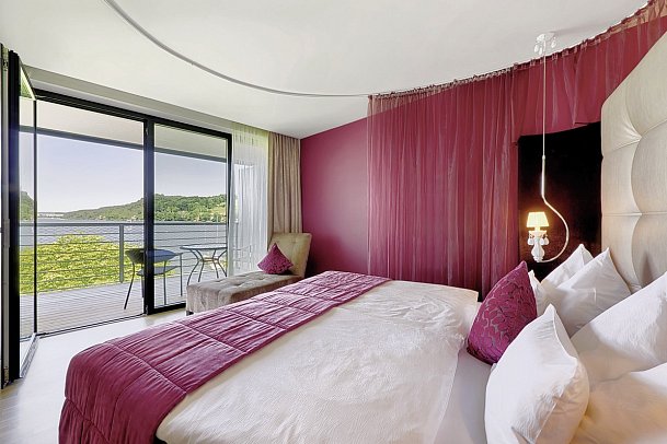 Seeside Hotel Seewirt Mattsee - Wohnbeispiel Doppelzimmer Seeside Standard (Zimmercodierungen DSI & DB1)