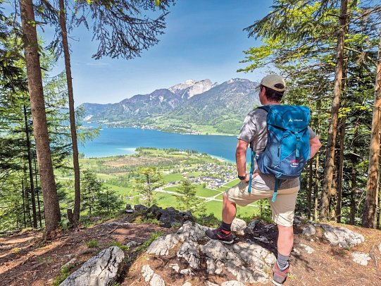 Zehn Seen Trekking - Panoramplatz über dem Wolgangsee