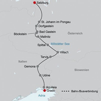 Alpe-Adria Radweg sportlich