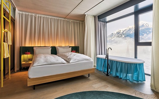 Urban Nature Bad Gastein – Badeschloss - Wohnbeispiel Doppelzimmer Komfort (Zimmercodierungen DF1, DF2 & DF3)