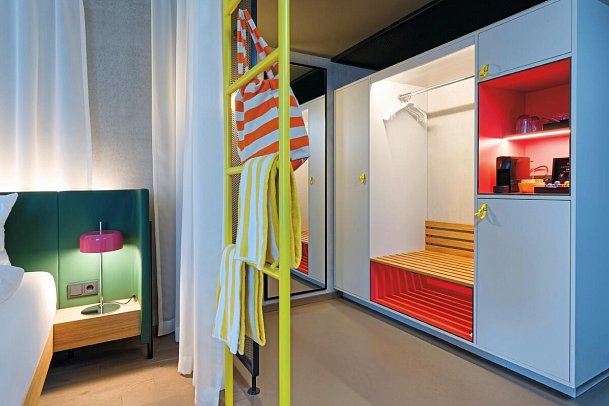 Urban Nature Bad Gastein – Badeschloss - Wohnbeispiel Doppelzimmer Komfort (Zimmercodierung DF1)