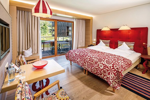 aja Bergresort Werfenweng Hotel - Wohnbeispiel Doppelzimmer (Zimmercodierungen DB1, DB2, DB3, DF1, DF2, DF3, DC1, DC2 & DC3)