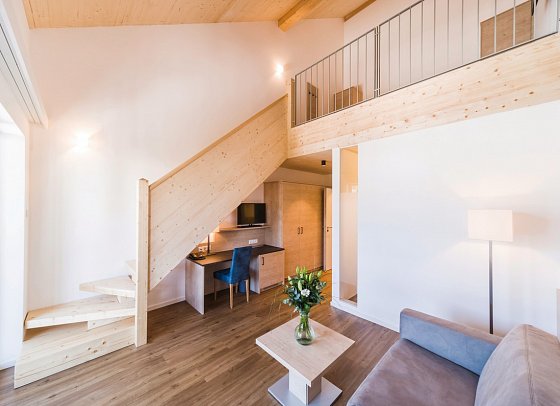 Aldiana Club Hochkönig - Wohnbeispiel Suite mit Mansarde im Neubau (Zimmercodierung WBV)