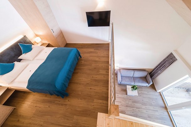 Aldiana Club Hochkönig - Wohnbeispiel Suite mit Mansarde im Neubau (Zimmercodierung WBV)