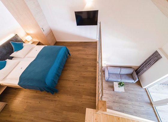 Aldiana Club Hochkönig - Wohnbeispiel Suite mit Mansarde im Neubau (Zimmercodierung WBV)