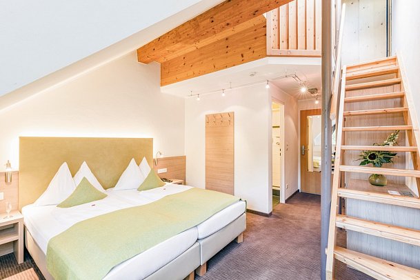 Aldiana Club Hochkönig - Wohnbeispiel Familienzimmer mit Mansarde (Zimmercodierung FB2)