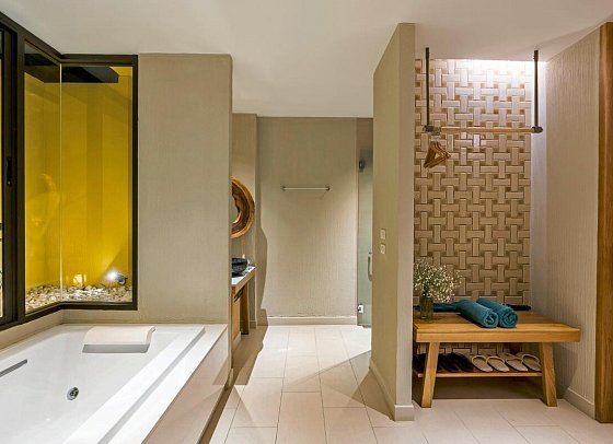 KC Grande Resort & Spa - Badbeispiel Paradise Beachfront Villa (Zimmercodierung VMO)