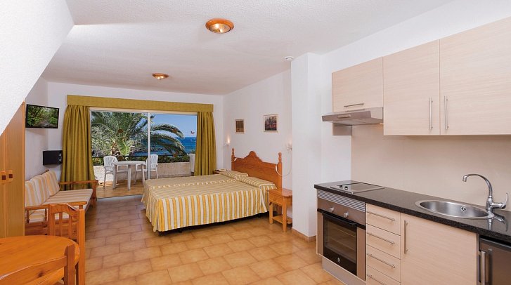 Charco del Conde - Wohnbeispiel Apt. 1 Schlafzimmer Meerblick (Zimmercodierung ABM)