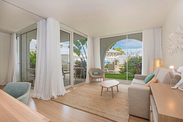 JOIA Salomé by Iberostar - Wohnbeispiel Suite mit Terrasse Meerblick (Zimmercodierungen WTM & WX2)