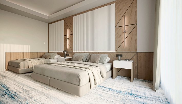 Tara - Wohnbeispiel Dreibettzimmer (Zimmercodierung TB1)