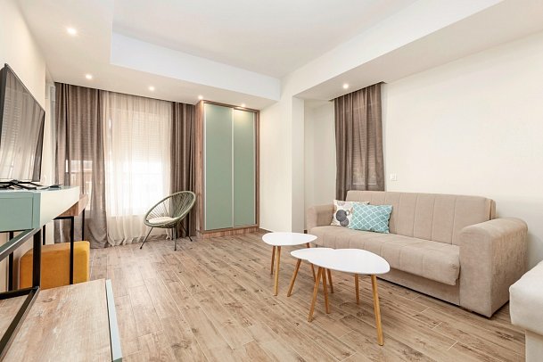 Hotel Olea - Wohnbeispiel Appartement 1 Schlafzimmer (Zimmercodierung AB1)