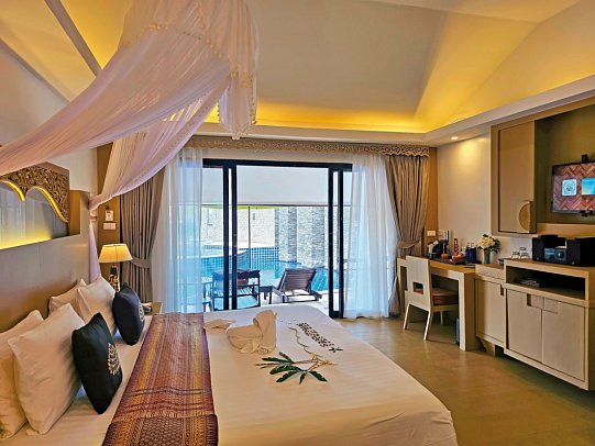 Panviman Resort Koh Phangan - Wohnbeispiel Pool Villa (Zimmercodierung VB5)