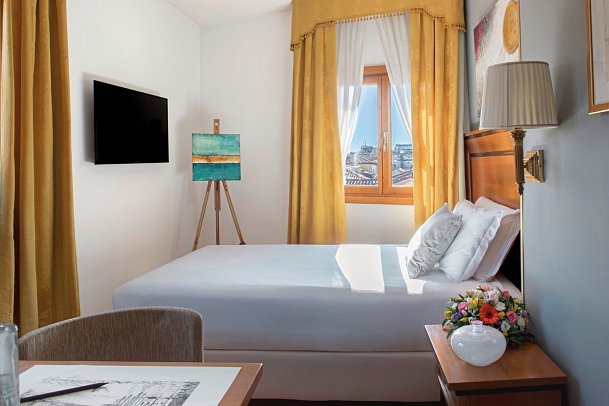 All’Angelo Art Hotel - Wohnbeispiel Einzelzimmer (Zimmercodierung EB2)