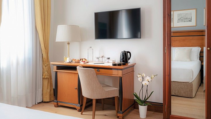 All’Angelo Art Hotel - Wohnbeispiel Doppelzimmer Classic (Zimmercodierung DB1)