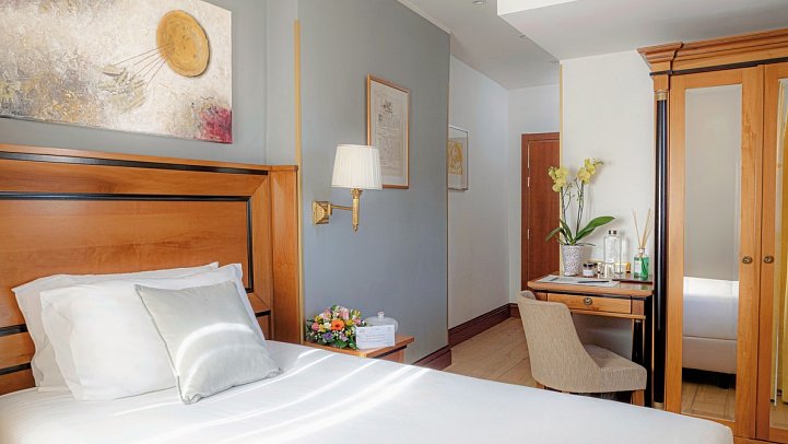 All’Angelo Art Hotel - Wohnbeispiel Einzelzimmer (Zimmercodierung EB2)