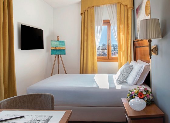 All’Angelo Art Hotel - Wohnbeispiel Einzelzimmer (Zimmercodierung EB2)