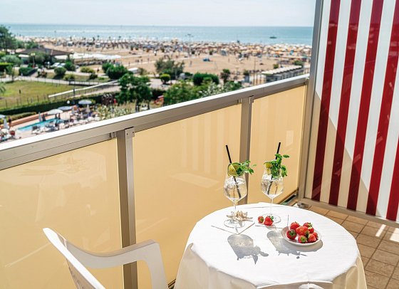 Excelsior - Beispiel Balkon Doppelzimmer Superior (Zimmercodierung DSN)