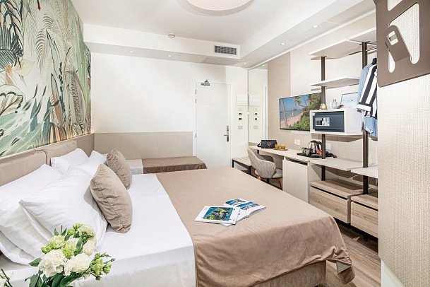 Excelsior - Wohnbeispiel Doppelzimmer Komfort (Zimmercodierung DFN)