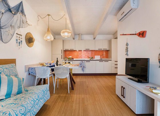 Lino delle Fate Eco Village Resort - Wohnbeispiel Appartement Pino Nero (Zimmercodierungen AB1 & AB2)