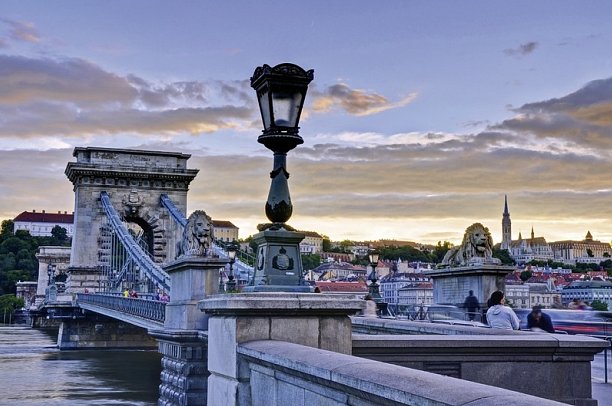 Radreise von Wien nach Budapest - Kettenbrücke Budapest