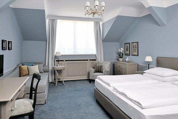 Hotel Kärntnerhof - Wohnbeispiel Dreibettzimmer (Zimmercodierung TB1)