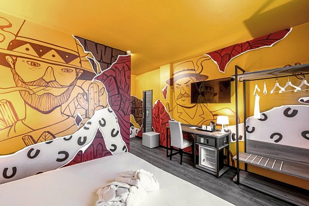 Muraless Art Hotel - Wohnbeispiel Doppelzimmer (Zimmercodierung DB1)