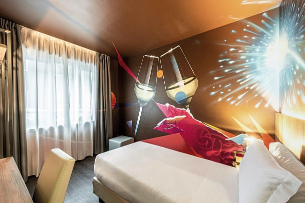 Muraless Art Hotel - Wohnbeispiel Einzelzimmer (Zimmercodierung EB1)