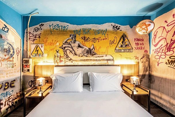 Muraless Art Hotel - Wohnbeispiel Doppelzimmer (Zimmercodierung DB1)