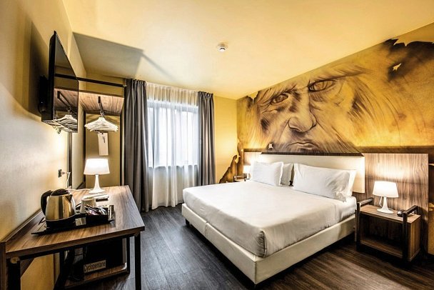 Muraless Art Hotel - Wohnbeispiel Doppelzimmer (Zimmercodierung DB1)