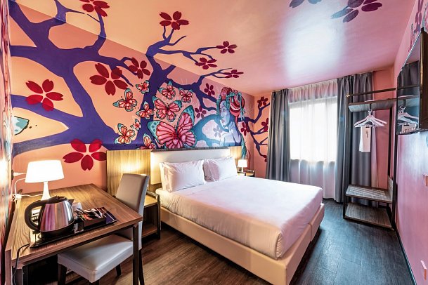 Muraless Art Hotel - Wohnbeispiel Doppelzimmer (Zimmercodierung DB1)