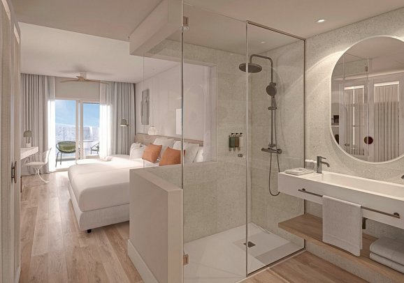 Amàre Beach Hotel Sancti Petri - Wohnbeispiel Doppelzimmer seitl. Meerblick (Zimmercodierung DBN)