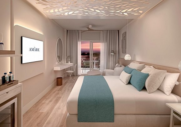 Amàre Beach Hotel Sancti Petri - Wohnbeispiel Doppelzimmer Meerblick (Zimmercodierungen DBM & DBQ)