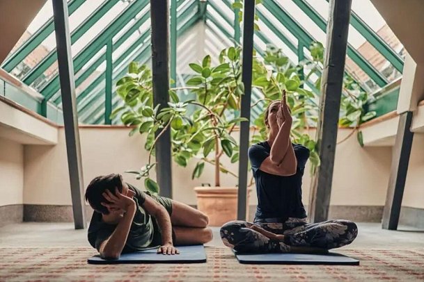 A-ROSA Gothisches Haus Wernigerode - Yoga im Wellnessbereich
