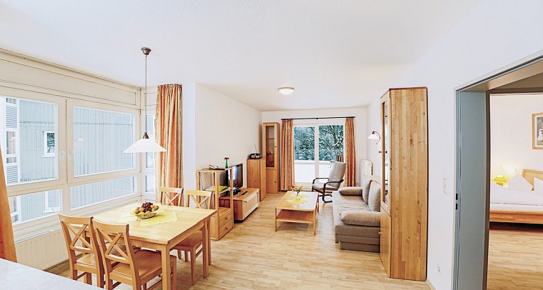 Ferienpark Brockenblick - Wohnbeispiel Appartement 1 Schlafzimmer (Zimmercodierungen AB1 & AX1)