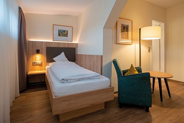 Hotel Niedersächsischer Hof - Wohnbeispiel Einzelzimmer Premium (Zimmercodierung EB1)