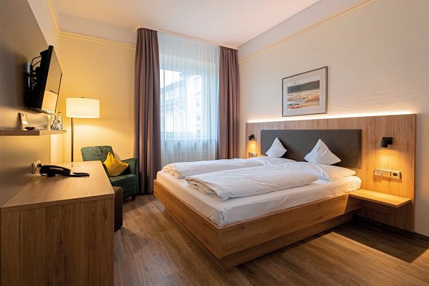 Hotel Niedersächsischer Hof - Wohnbeispiel Doppelzimmer zur Alleinnutzung Komfort (Zimmercodierung DF1)