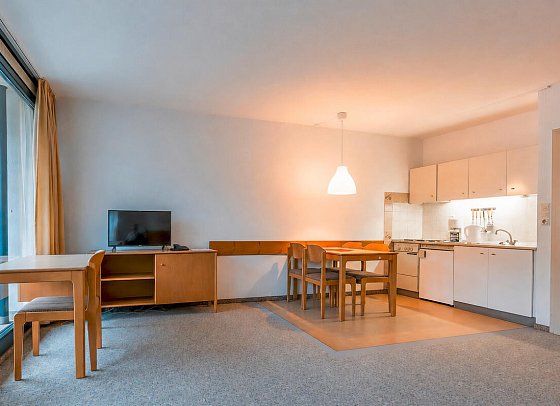 Panoramic Hotel - Ihr Apartmenthotel - Wohnbeispiel Economy Twin Appartement (Zimmercodierungen AB1, AB2, AB3, EC1 & EC2)