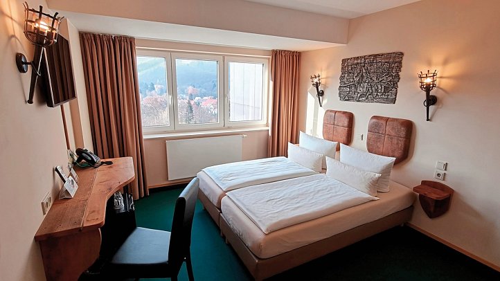 Hasseröder Burghotel - Wohnbeispiel Doppelzimmer (Zimmercodierungen DB1 & DC1)