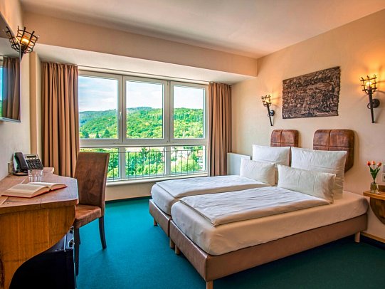 Hasseröder Burghotel - Wohnbeispiel Doppelzimmer (Zimmercodierungen DB1, DC1, DB2 & DC2)