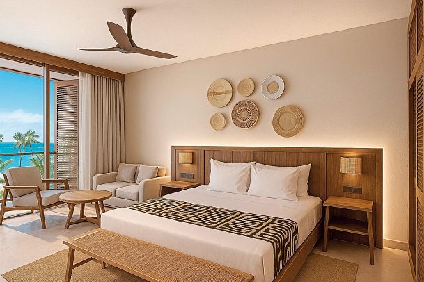 Jaz Elite Aurora Beach - Wohnbeispiel Deluxe Partial Ocean View (Zimmercodierung DDN)