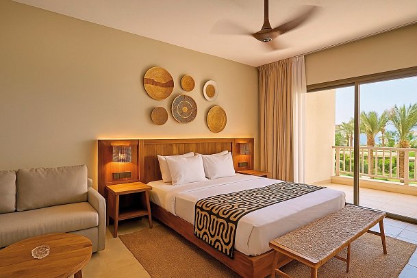 Jaz Elite Aurora Beach - Wohnbeispiel Deluxe Garden View (Zimmercodierung DDG)