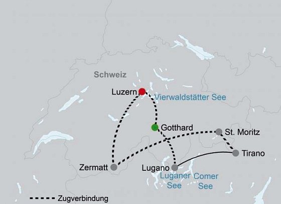 Bahnerlebnis Schweiz pur 8 Nächte