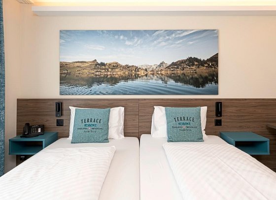 Hotel Terrace - Wohnbeispiel Doppelzimmer Residence (Zimmercodierung DF1)