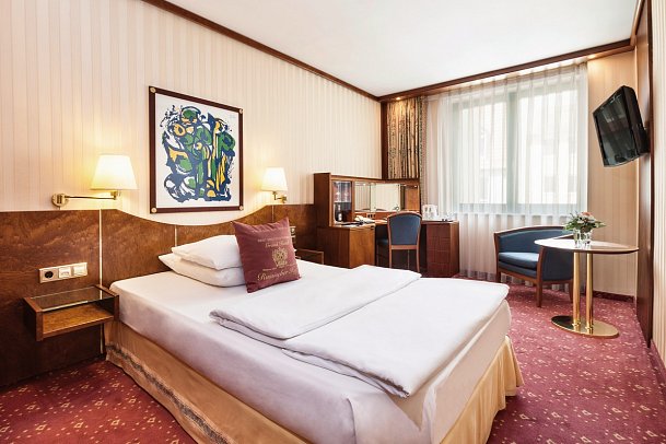 Best Western Premier Grand Hotel Russischer Hof - Wohnbeispiel Einzelzimmer Komfort (Zimmercodierung DF1)