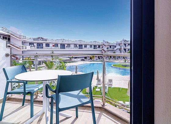 Cordial Marina Blanca - Wohnbeispiel Appartement 1 Schlafzimmer (Zimmercodierung AB1)
