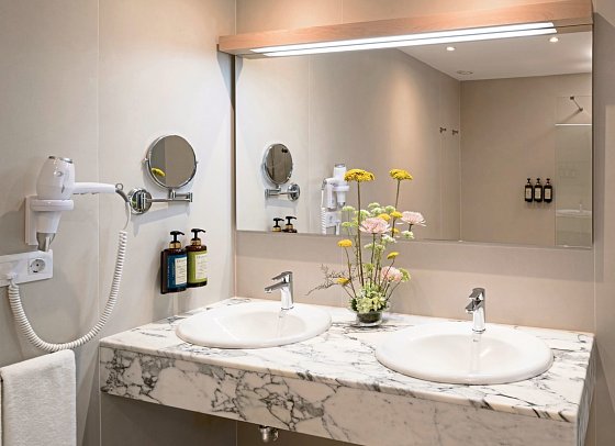 Plus Fariones Suite Hotel - Badbeispiel (Zimmercodierungen WG1, WG2, WBM, W2M, JBM, J2M, J1D, J2D, JN1 & JNM)