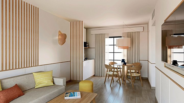 THB Tropical Island - Wohnbeispiel Apt.1 Schlafzimmer Premium renoviert (Zimmercodierungen AM2 & A2P)